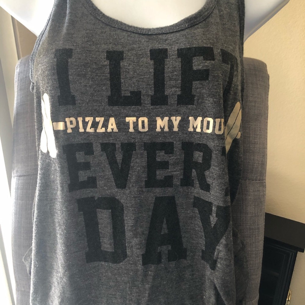I LIFT PIZZA workout tank